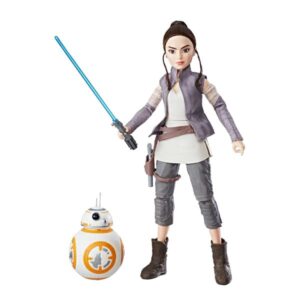 STAR WARS EN DIRECT PRINCESSE REY 28CM ET BB8